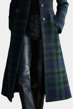 Belvenza | Cappotto a Quadri Elegante in Tessuto Premium
