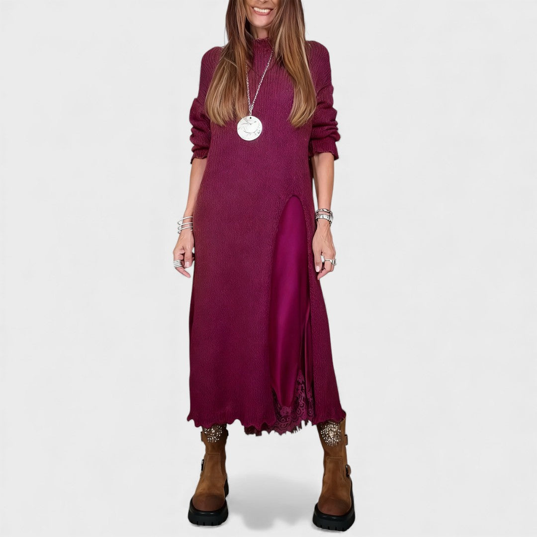 Belvenza | Set Elegante di Maglione e Vestito a Strati