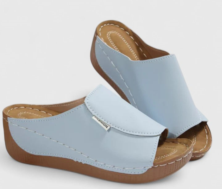 Belvenza | Sandali Eleganti in Pelle Sintetica Bianco