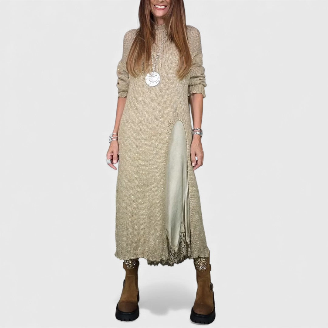 Belvenza | Set Elegante di Maglione e Vestito a Strati