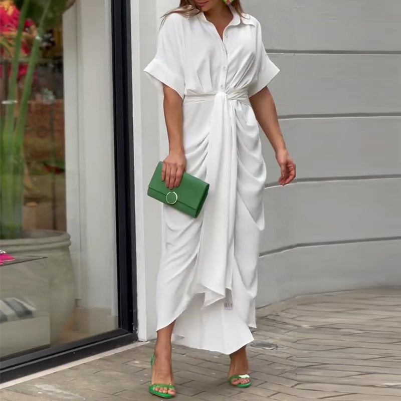 Belvenza | Abito Elegante con Rouches
