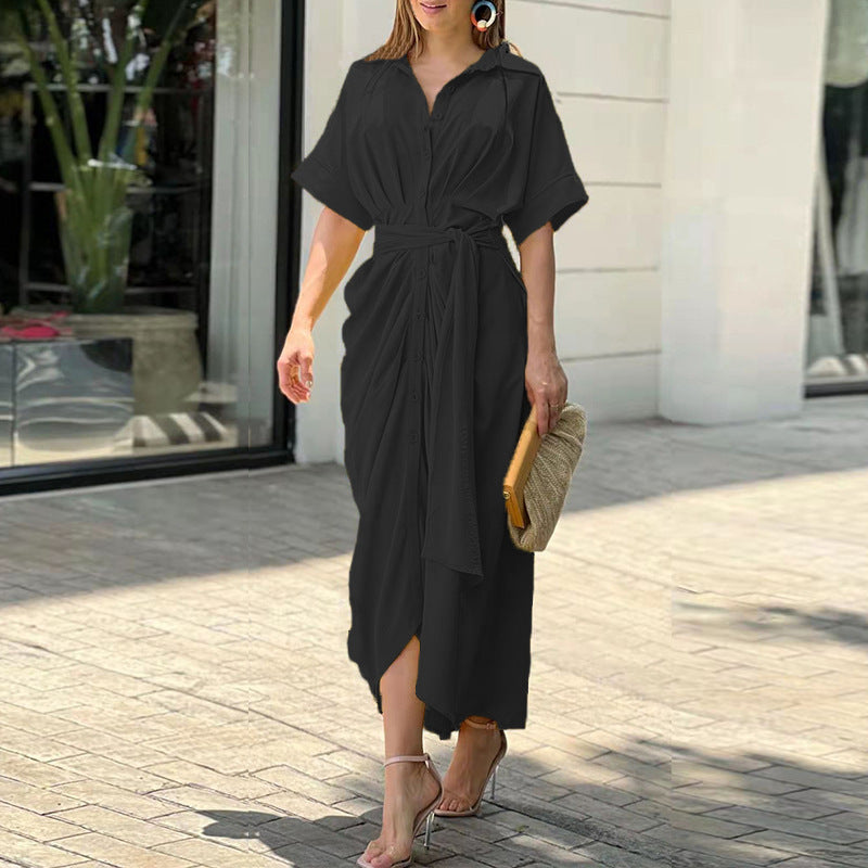 Belvenza | Abito Elegante con Rouches