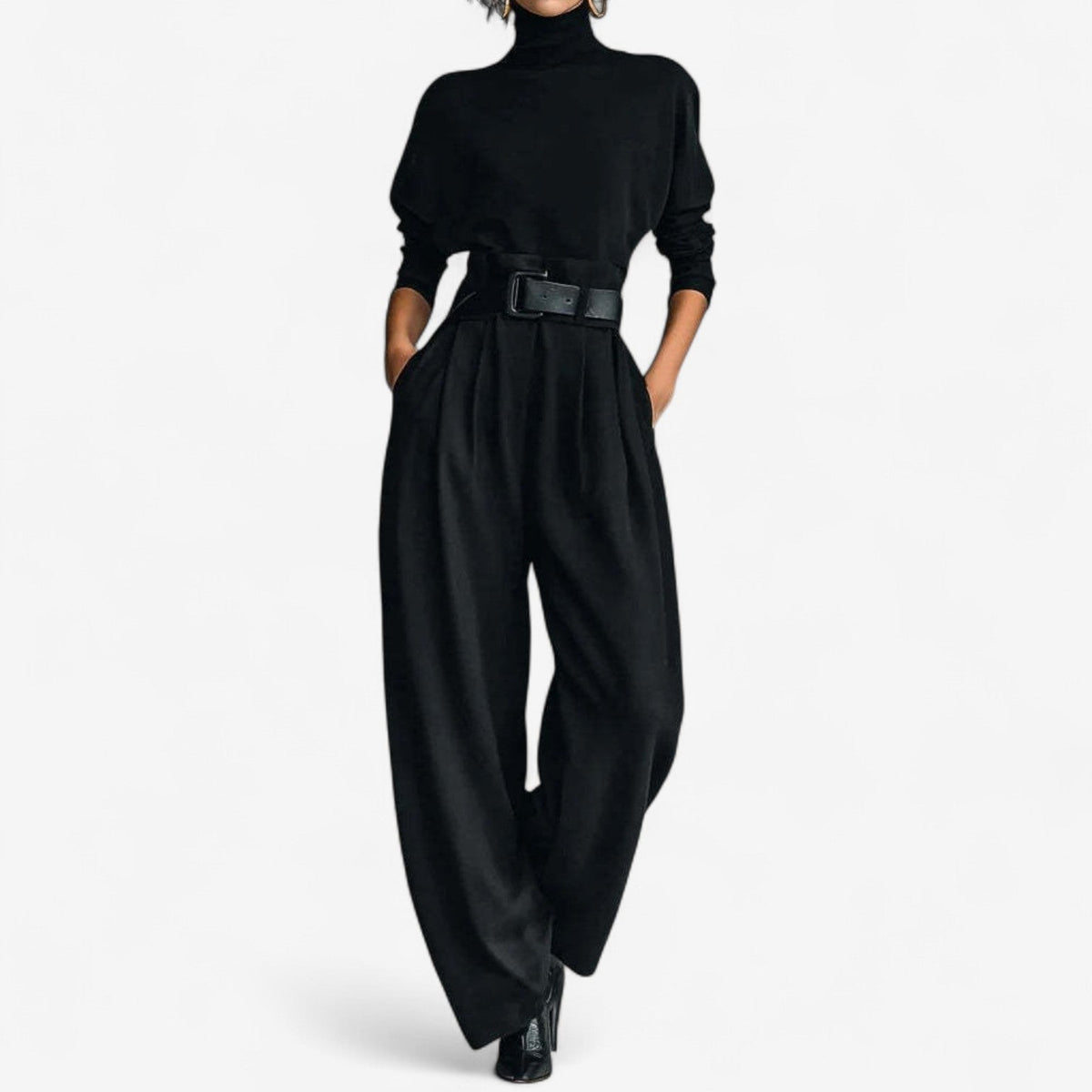 Belvenza | Jumpsuit Elegante con Collo Alto