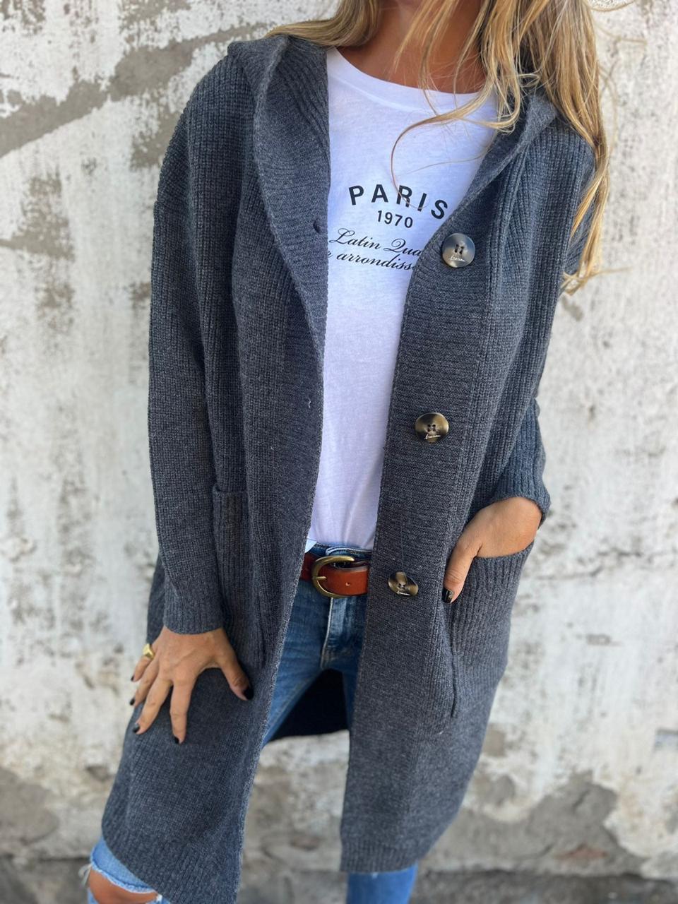 Belvenza | Cardigan Lungo in Maglia Calda