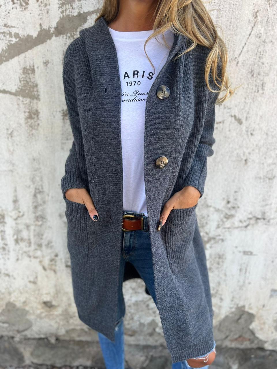 Belvenza | Cardigan Lungo in Maglia Calda