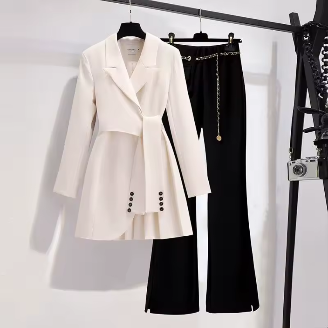 Belvenza | Completo Elegante Giacca e Pantaloni Nero