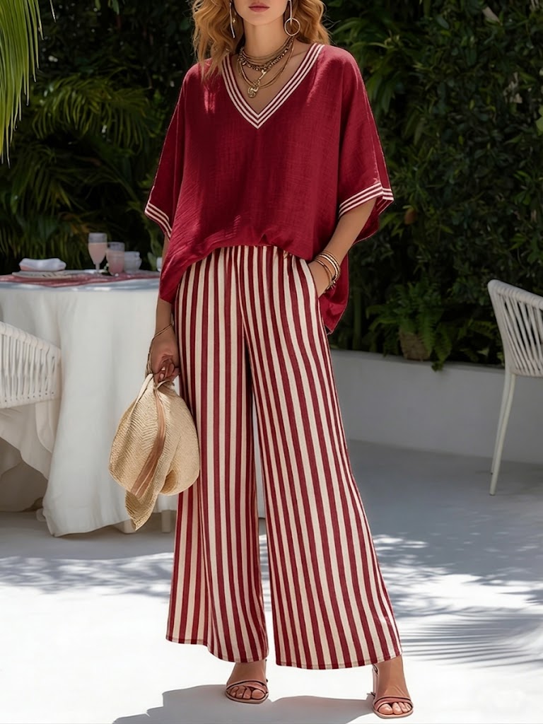 Belvenza | Set in Lino e Cotone a Righe