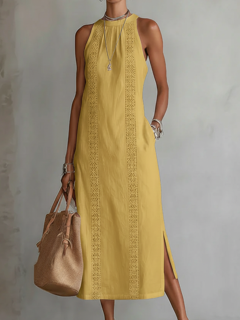Belvenza | Abito Midi in Tessuto Leggero
