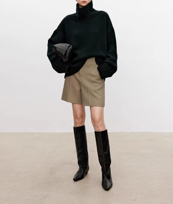 Belvenza | Pull Elegante con Collo Alto