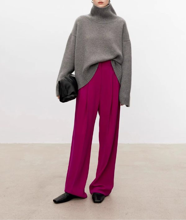 Belvenza | Pull Elegante con Collo Alto