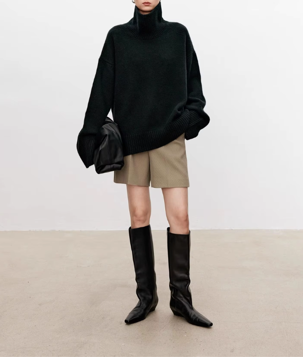 Belvenza | Pull Elegante con Collo Alto
