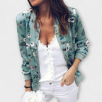 Belvenza | Cardigan Elegante con Zip in Maglia Grigia