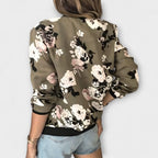 Belvenza | Cardigan Elegante con Zip in Maglia Grigia