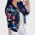 Belvenza | Cardigan Elegante con Zip in Maglia Grigia