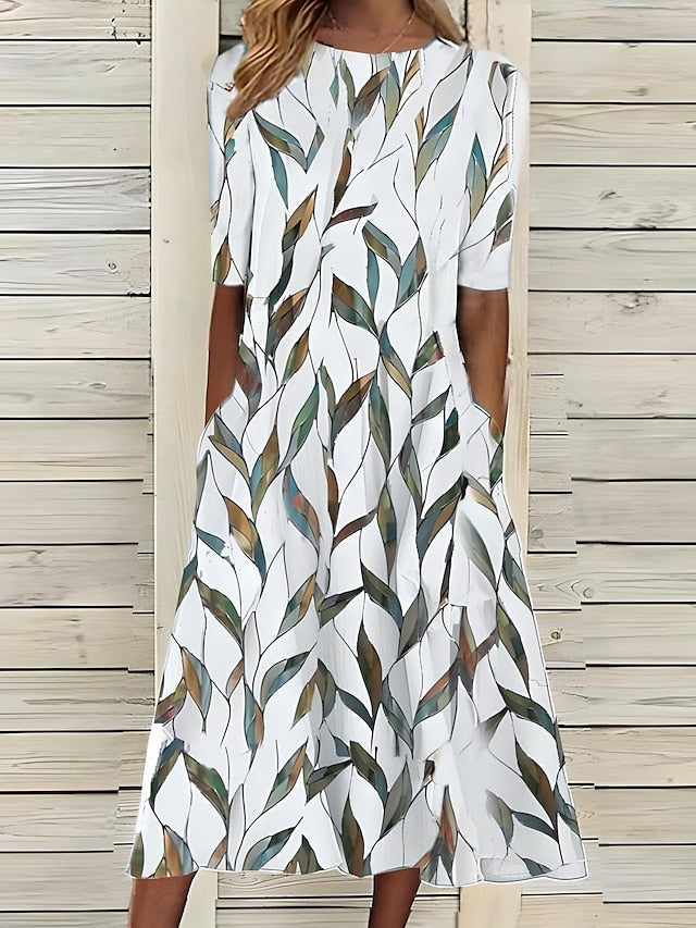 Belvenza | Vestito Elegante in Tessuto Costa Fiorita