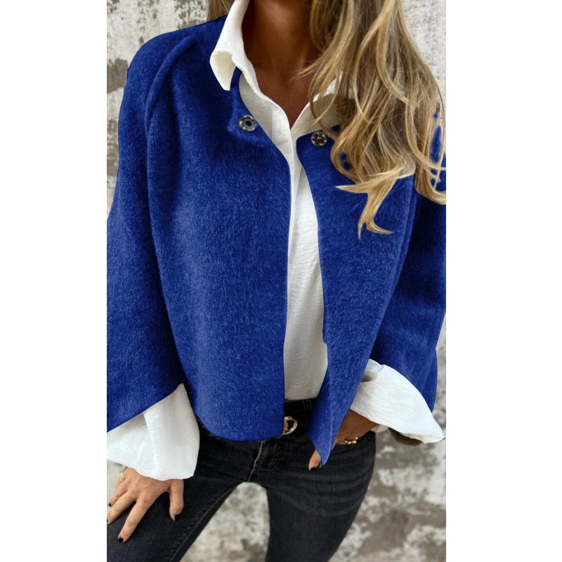 Belvenza | Cappotto Elegante in Stoffa Grigia