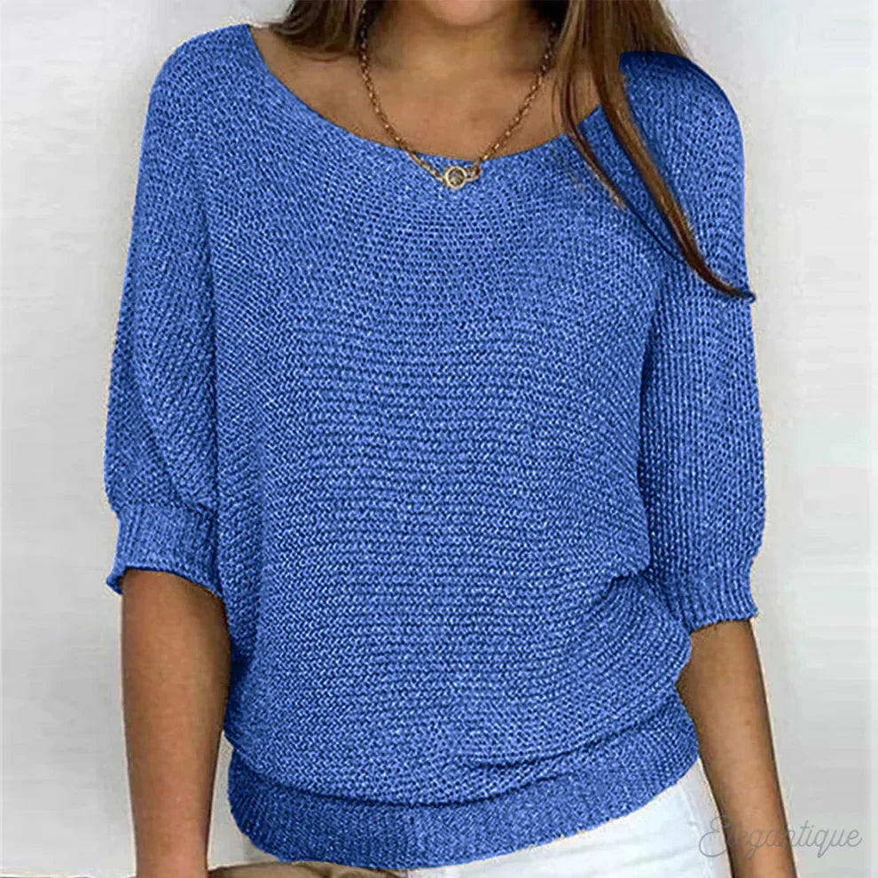 Belvenza | Maglione Elegante in Cashmere Grigio