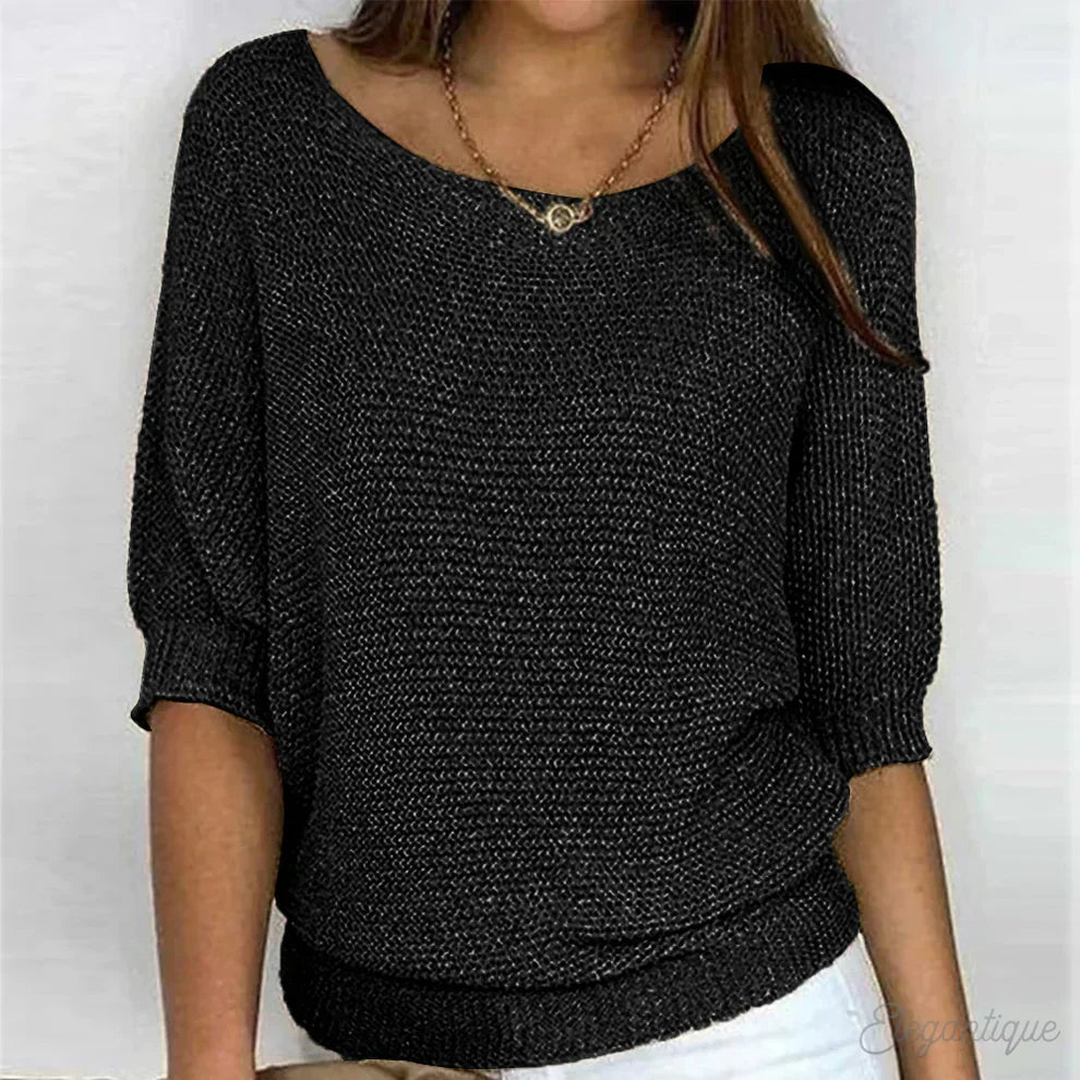Belvenza | Maglione Elegante in Cashmere Grigio