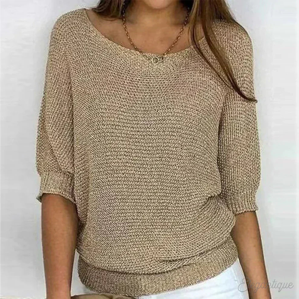 Belvenza | Maglione Elegante in Cashmere Grigio