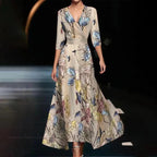 Belvenza | Abito Chic in Tessuto Floreale