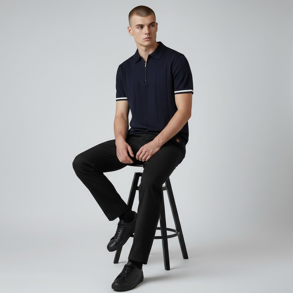 Belvenza | Polo Shirt Elegante in Cotone Bianco
