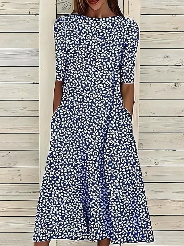 Belvenza | Vestito Elegante in Tessuto Costa Fiorita